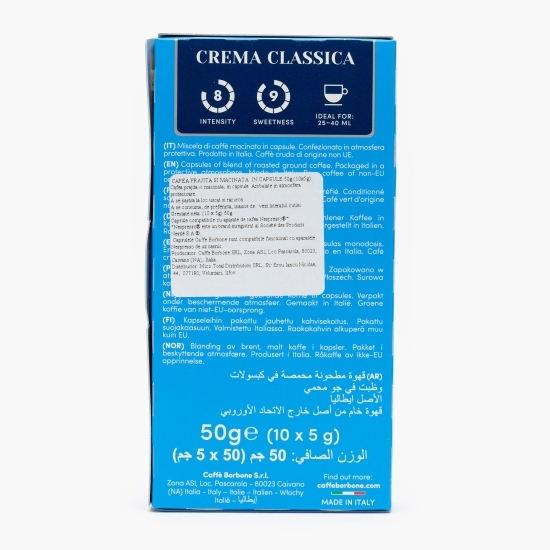 Crema Classica, Mia Napoli, Nespresso, 10 băuturi, capsule cafea