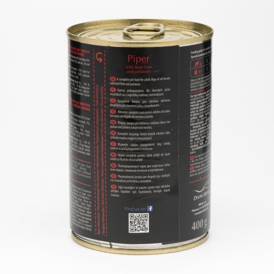Hrană umedă pentru câini, 400g, cu ficat de vită și cartofi