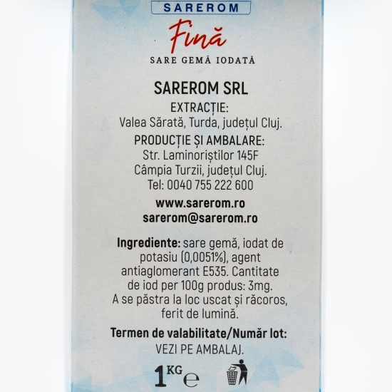 Sare iodata fină 1kg