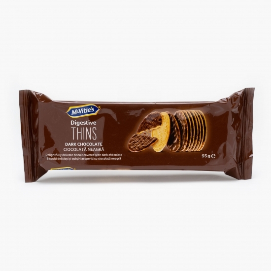 Biscuiți digestivi cu ciocolată neagră 93g