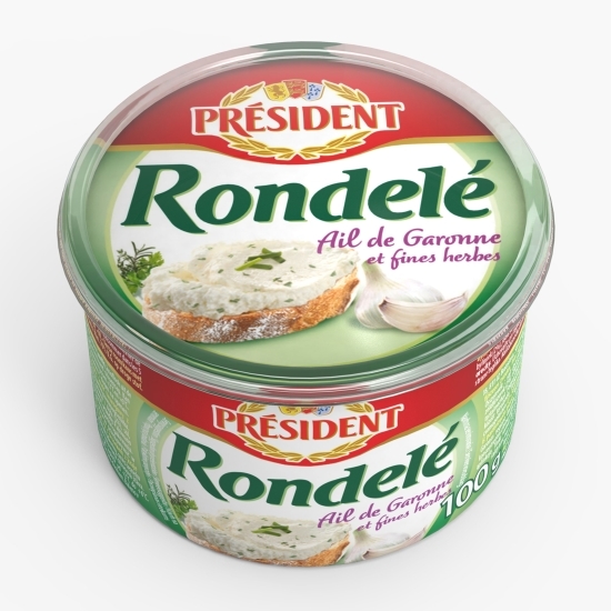 Cremă de brânză aerată Rondelé cu ierburi și usturoi de Garonne 100g