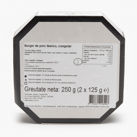 Burger de porc iberic 2x125g