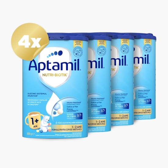 Pachet 4 x Lapte praf NUTRI-BIOTIK 1+, 1-2 ani, Nutricia, 800g