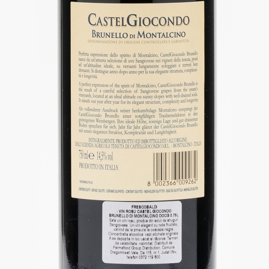 Vin roșu sec Castel Giocondo Brunello di Montalcino, 14.5%, 750ml