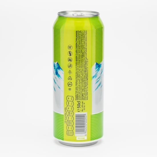 Bere blondă cu aromă de lămâie doză 0.5l
