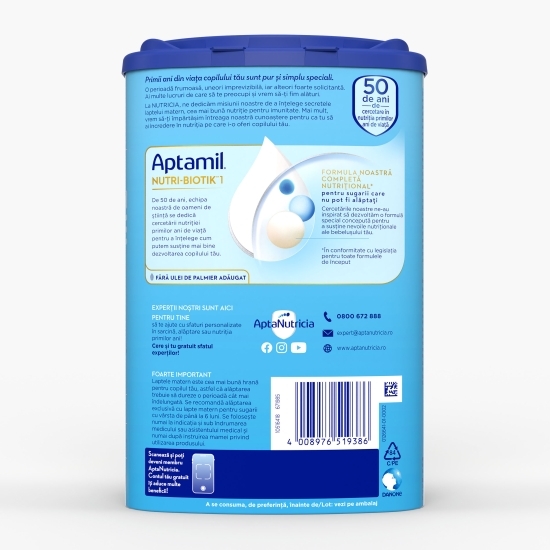 Lapte praf NUTRI-BIOTIK 1, 0-6 luni, Nutricia, 800g