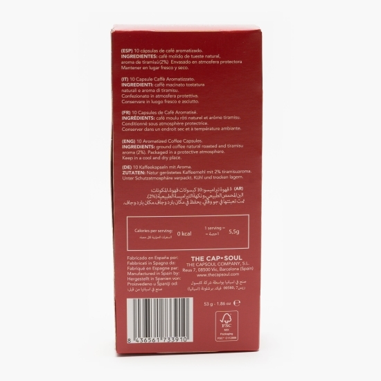 Capsule cafea, Tiramisu, 10 băuturi, 53g