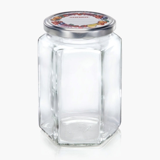 Borcan din sticlă hexagonal 770ml