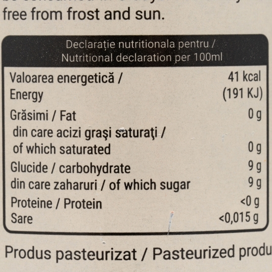 Suc natural de măr, vișine și aronia 0.275l