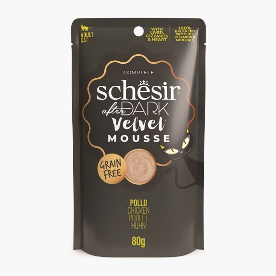 Hrană umedă pentru pisici adulte After dark, mousse cu pui, plic 80g