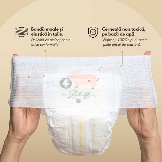 Scutece chiloțel din bambus mărimea 4, 10-15kg, 84 buc