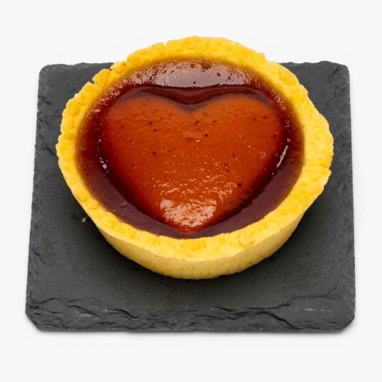 Tartă de casă cu gem de căpșuni 80g