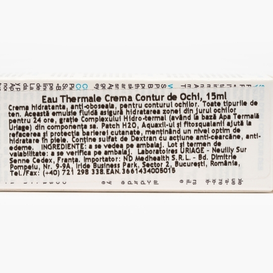 Cremă pentru conturul ochilor Eau Thermale 15ml