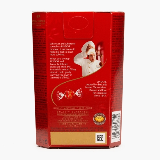 Bomboane de ciocolată cu lapte Lindor 137g