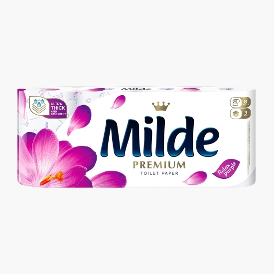 Hârtie igienică Relax Purple 3 straturi 8 role