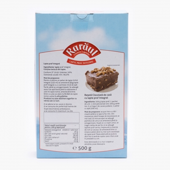 Lapte praf integral 26% grăsime, 500g
