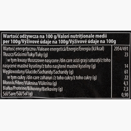 Biscuiți cu cereale integrale și ciocolată cu lapte 114g