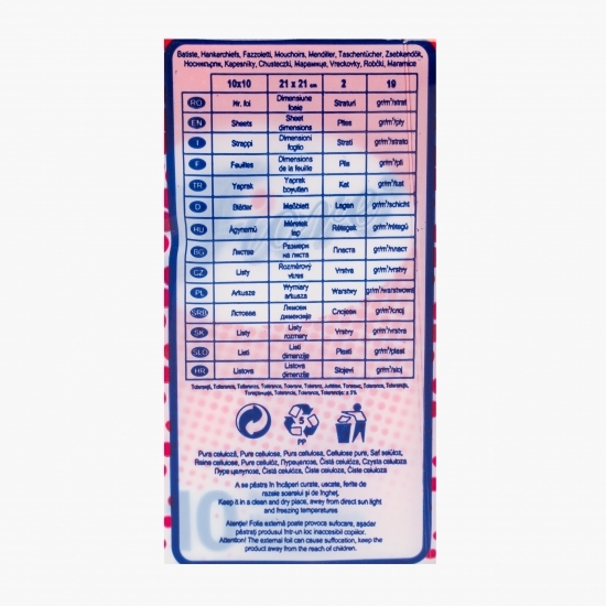 Șervețele nazale neparfumate 2 straturi 10 pachete