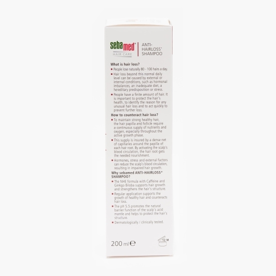Șampon dermatologic împotriva căderii părului 200ml