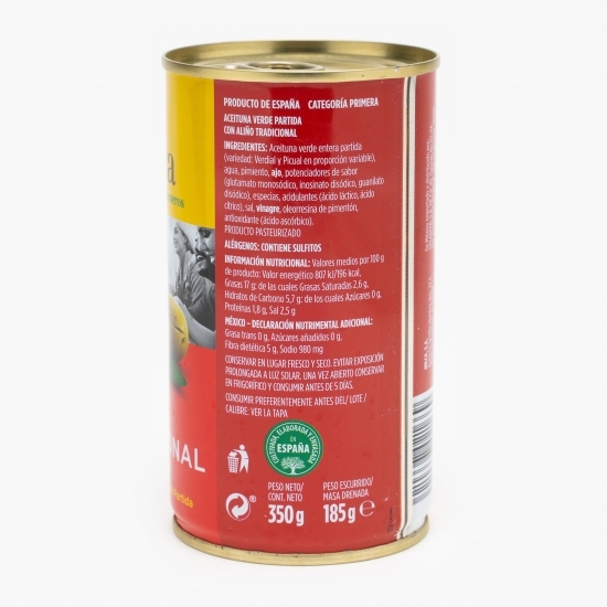 Măsline verzi întregi cu condimente tradiționale 350g