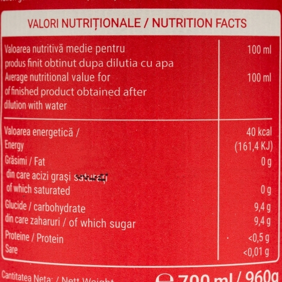 Sirop de vișine 0.7l