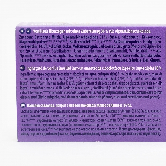 Inimioare de înghețată în glazură de ciocolată 54g