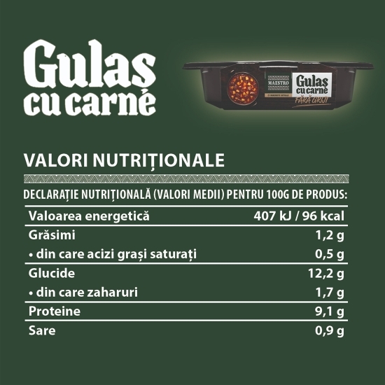 Gulaș cu carne 400g