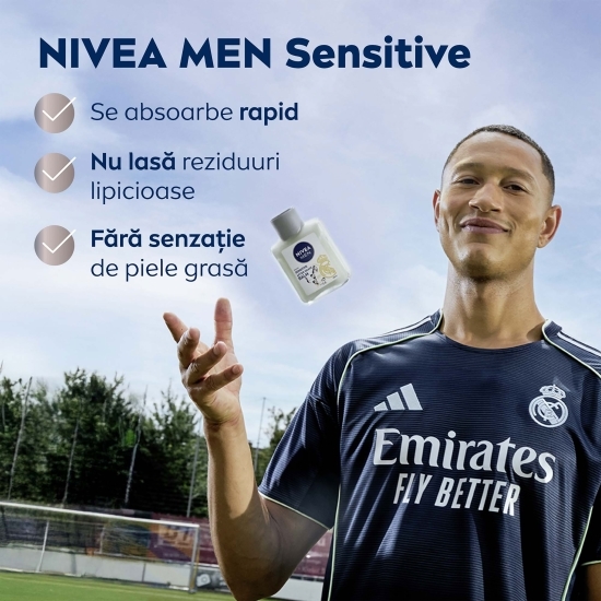 Balsam după ras pentru piele sensibilă Sensitive, ediție limitată Real Madrid 100ml