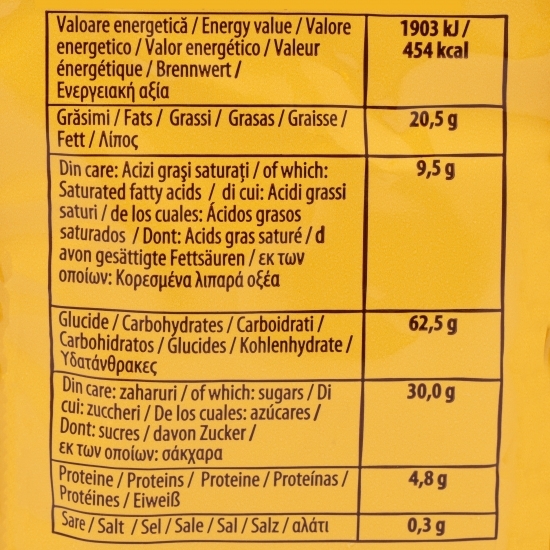 Cornulețe Boromele cu unt, iaurt și gem de caise 250g
