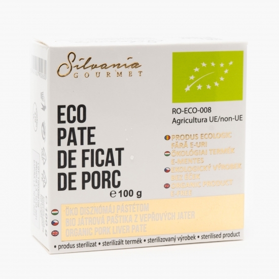 Pate de ficat de porc eco 100g