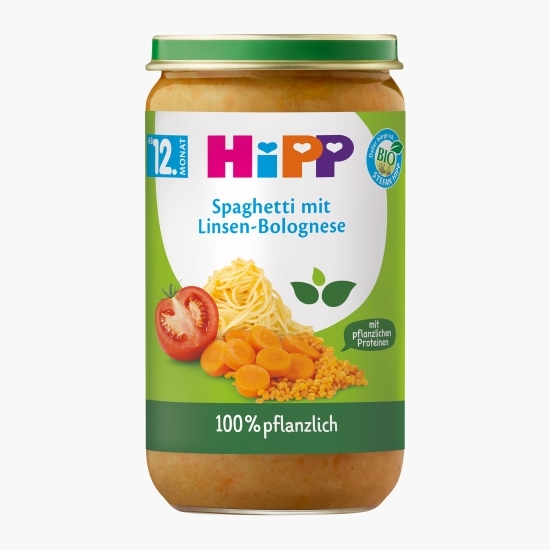 Paste spaghetti bolognese cu linte, eco, +12 luni, 250g