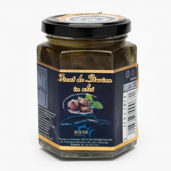 Ficat de sturion în ulei 225g