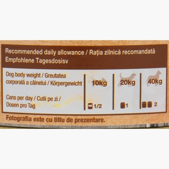 Hrană umedă pentru câini adulți, cu vită, 800g