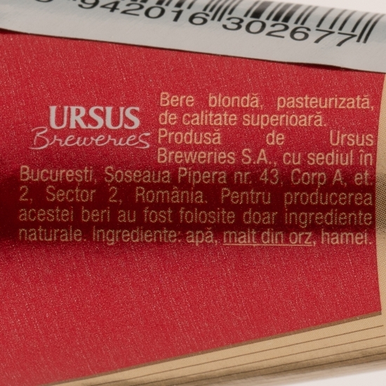 Bere blondă sticlă 0.75l