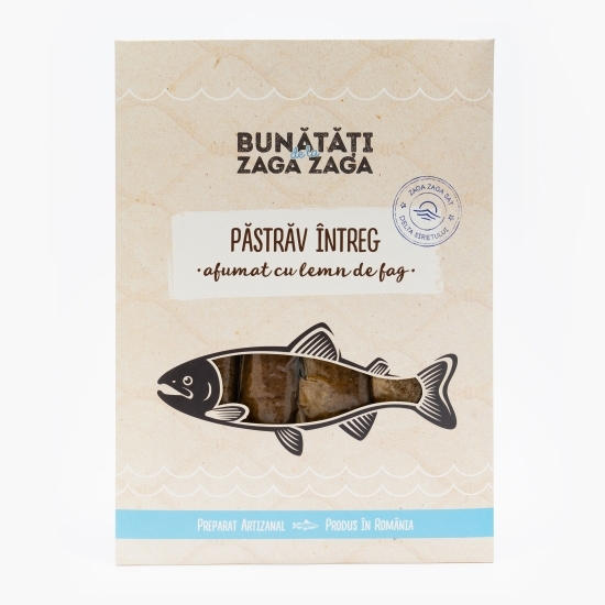 Păstrăv întreg afumat 500g