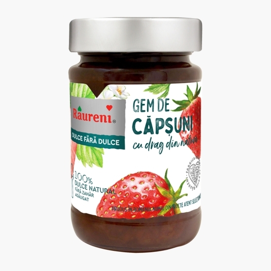 Gem căpșuni fără zahăr adăugat 230g 