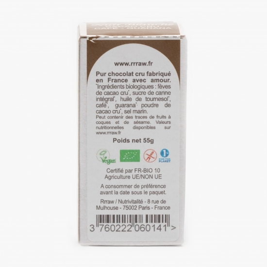 Trufe de ciocolată crudă cu cafea și guarana eco 55g