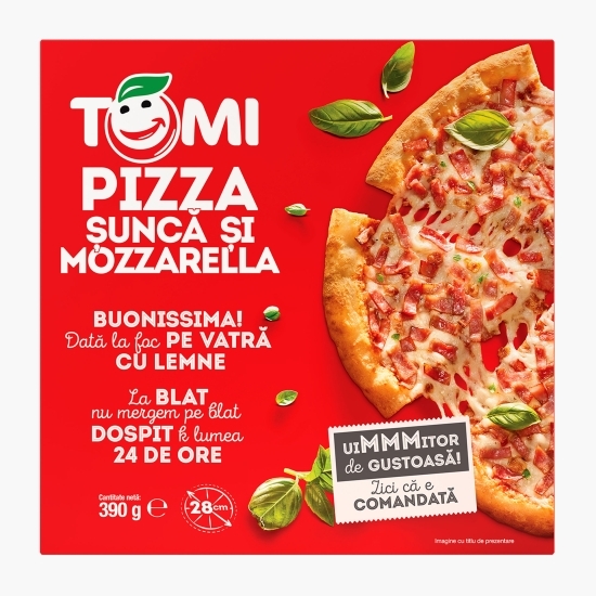 Pizza cu șuncă și mozzarella 390g