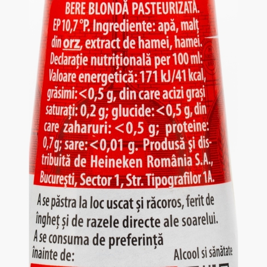 Bere blondă sticlă (5+1), 6x0.33l 