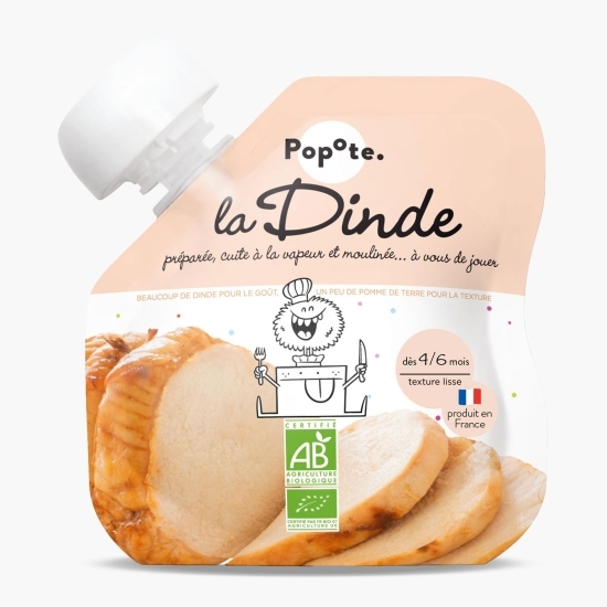 Piure eco cu 51% carne de curcan, +4/6 luni, 60g