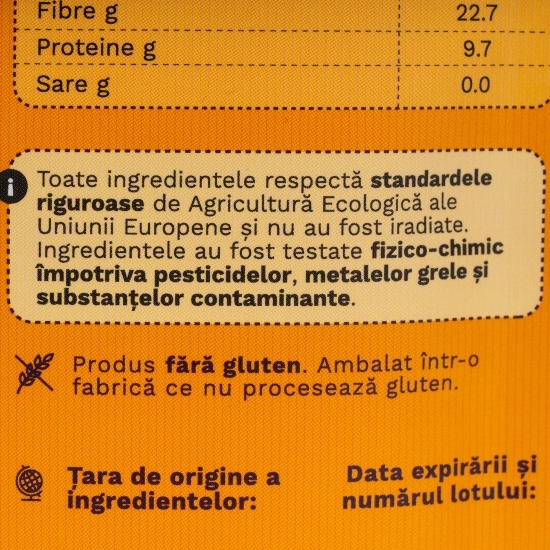Curcuma, pulbere ecologică pură, 100g