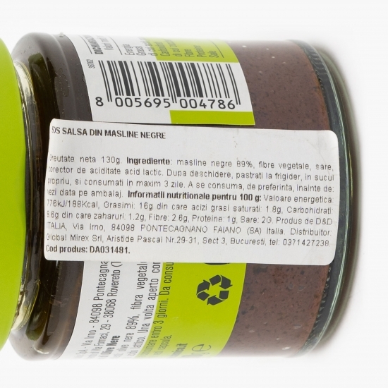 Sos salsa din măsline negre 130g