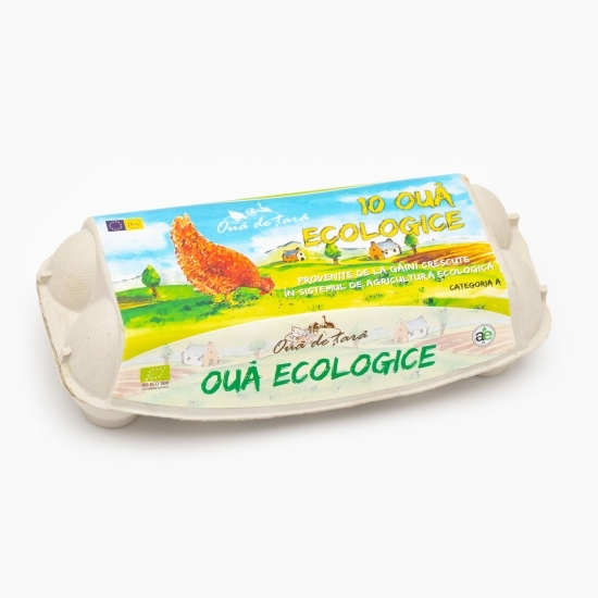 Ouă ecologice, mărime M-L, 10 buc