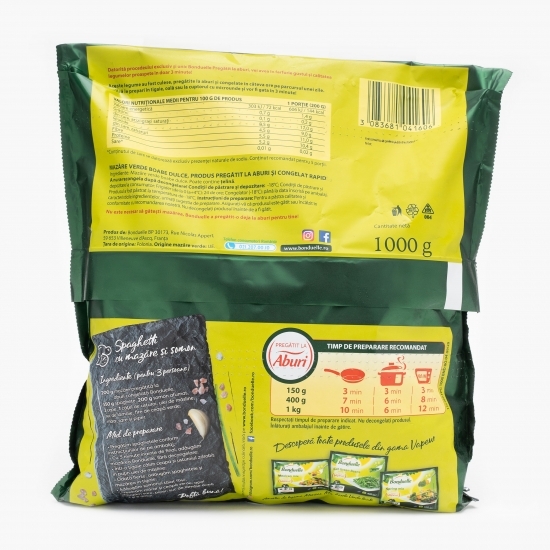 Mazăre verde boabe dulce vapeur 1kg