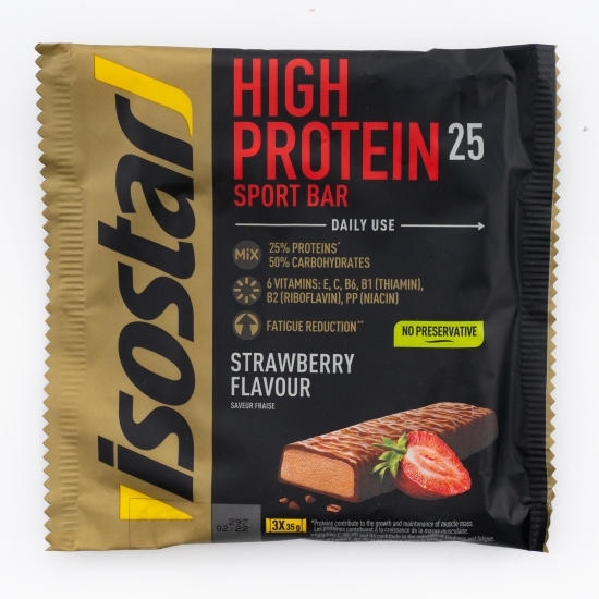 Baton proteic cu aromă de căpșuni High Protein 3x35g