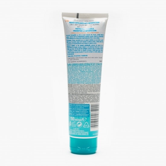 Mască exfoliantă anti-imperfecțiuni 3 în 1, 150ml