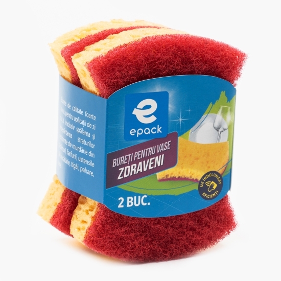Bureți pentru vase Zdraveni 2 buc