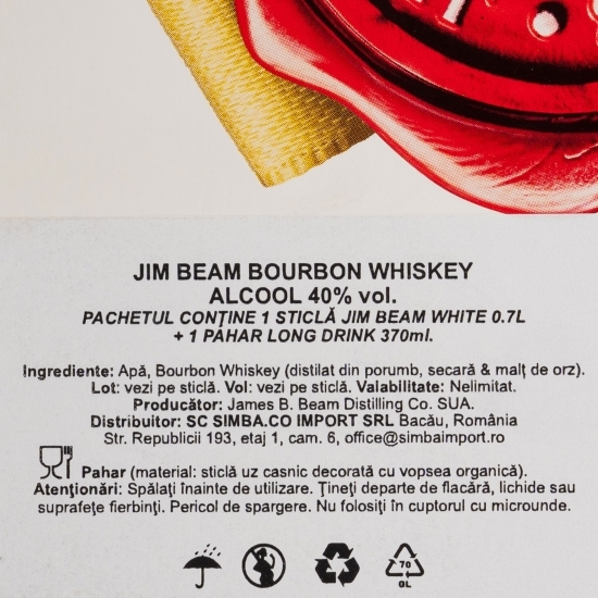 Bourbon Whiskey, 40%, USA, 0.7l + cutie