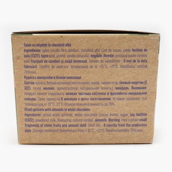Caise în ciocolată albă 200g