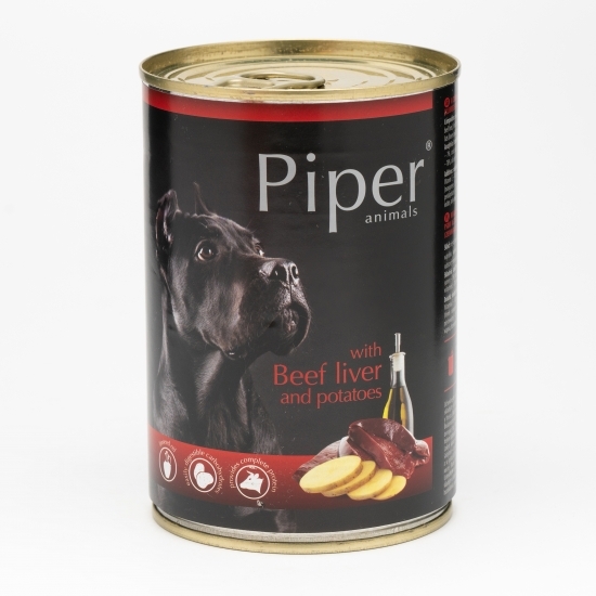 Hrană umedă pentru câini, 400g, cu ficat de vită și cartofi